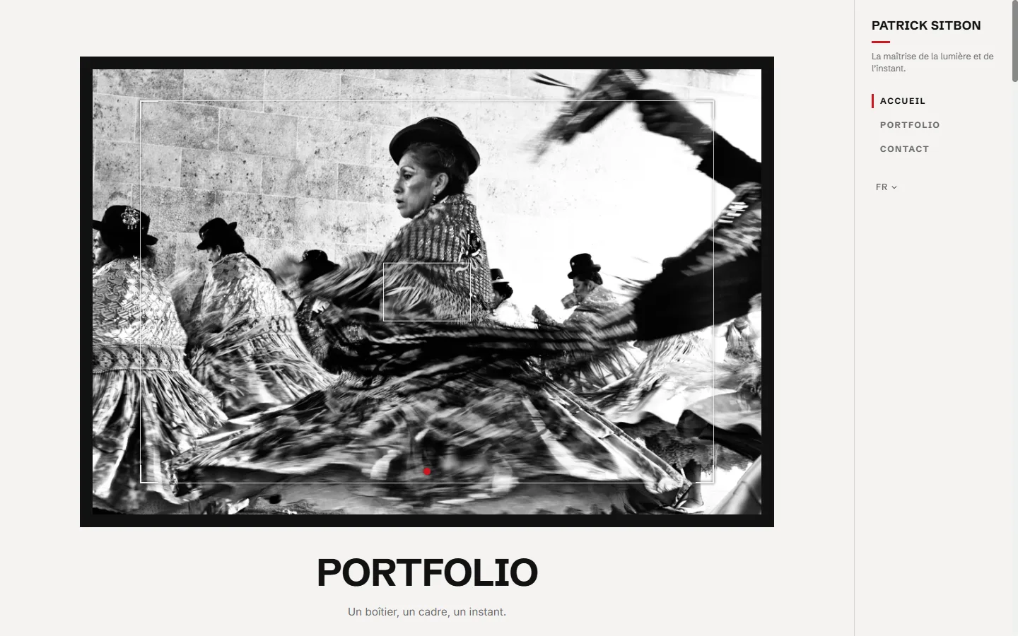 Capture du site Patrick Sitbon
