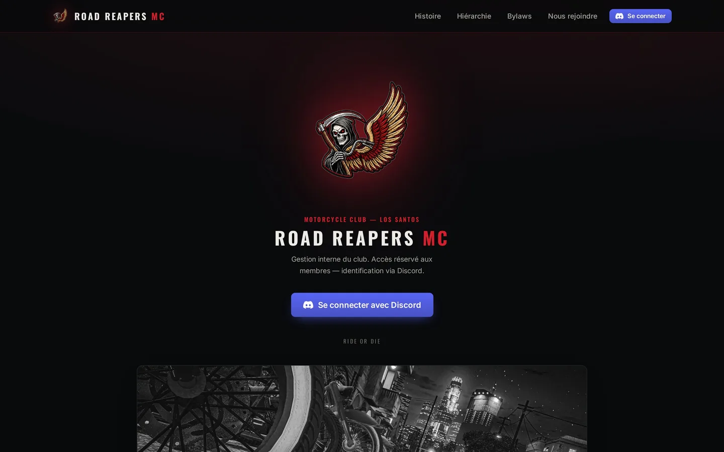 Capture du site Road Reapers MC